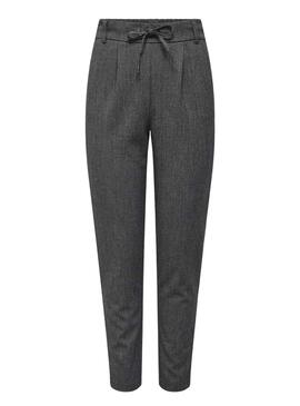 Pantalon Only Poptrash Élise Gris pour Femme