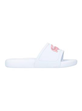 Sandale Lacoste L30 Slide Blanc Rose Fille