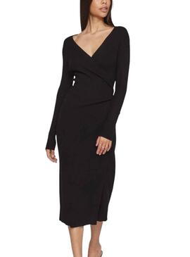 Robe Vila Vicomfy Noire pour Femme