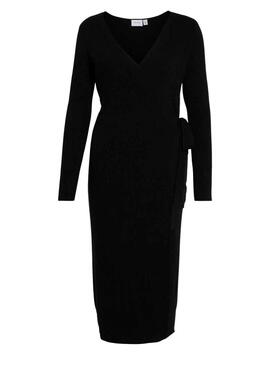 Robe Vila Vicomfy Noire pour Femme