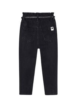 Pantalon Denim Mayoral Ceinture Noire pour Fille