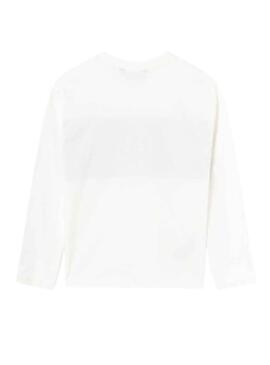 T-Shirt Mayoral Contrastes Blanc pour Garçon