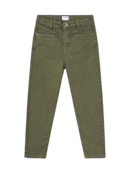 Pantalon Mayoral Sarga Slouchy Vert pour Fille