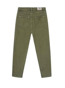 Pantalon Mayoral Sarga Slouchy Vert pour Fille