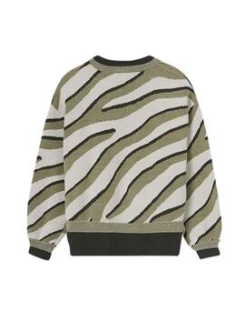 Pull Mayoral Animal Print Vert pour Fille
