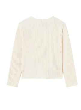 Pull Mayoral Canal Cut Out Beige pour Fille