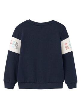 Sweat Name It Larke Bleu Bleu Marine pour Garçon