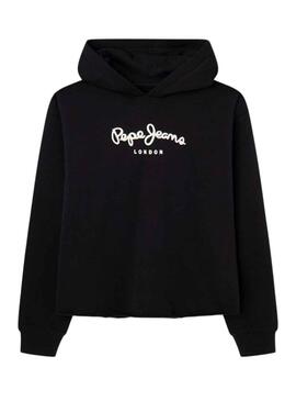 Sweat Pepe Jeans Elicia Winter Noire Fille