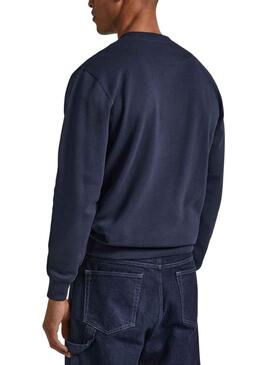 Sweat Pepe Jeans Westend Bleu Bleu Marine Homme