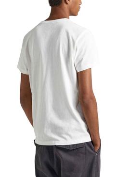T-Shirt Pepe Jeans Wido Blanc pour Homme