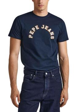 T-Shirt Pepe Jeans Westend Bleu Bleu Marine Homme