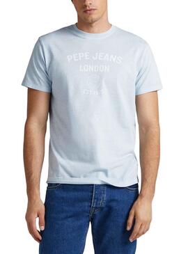 T-Shirt Pepe Jeans Kerman Bleu pour Homme