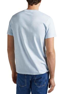 T-Shirt Pepe Jeans Kerman Bleu pour Homme