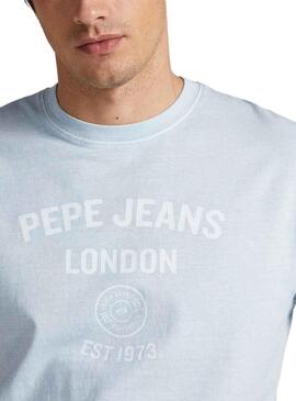 T-Shirt Pepe Jeans Kerman Bleu pour Homme