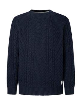 Pull Pepe Jeans Sly Bleu Marine pour Homme