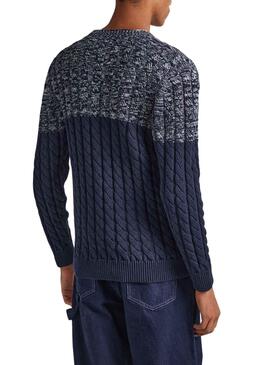 Pull Pepe Jeans Seth Bleu Marine pour Homme