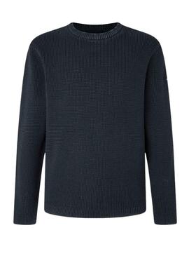 Pull Pepe Jeans Dean Crew Bleu Marine pour Homme