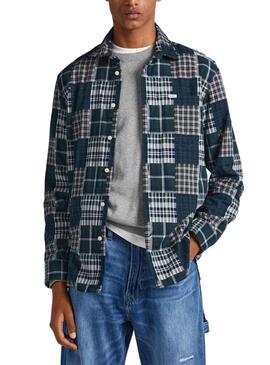 Chemise Pepe Jeans Clive Vert pour Homme