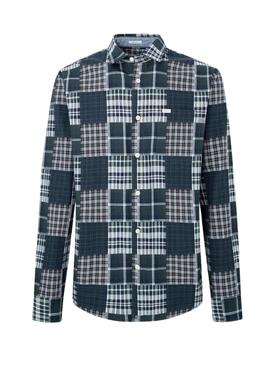 Chemise Pepe Jeans Clive Vert pour Homme