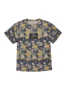 T-Shirt Pepe Jeans Sherbone Camouflage Homme