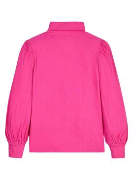 Blusa Tommy Hilfiger Irrégulier Rose pour Fille