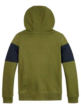 Sweat Tommy Hilfiger Essential bloc Vert Garçon