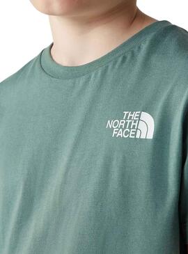 T-Shirt The North Face Teen Dôme Vert Garçon