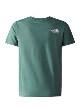 T-Shirt The North Face Teen Dôme Vert Garçon