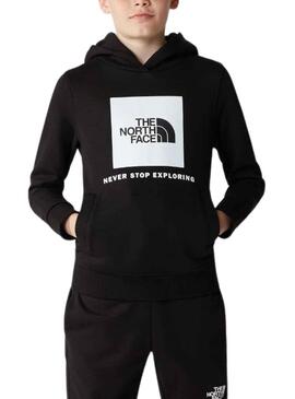 Sweat The North Face Teens Box Noire Garçon Fille