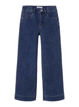 Pantalon Name It Rose Wide Jean Bleu pour Fille