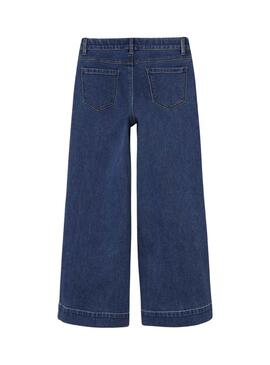 Pantalon Name It Rose Wide Jean Bleu pour Fille