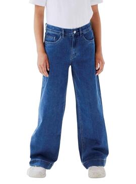 Pantalon Name It Rose Wide Jean Bleu pour Fille