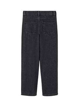 Pantalon Name It Rose Straight Jean Noire Fille