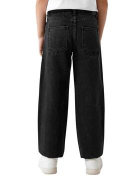 Pantalon Name It Rose Straight Jean Noire Fille