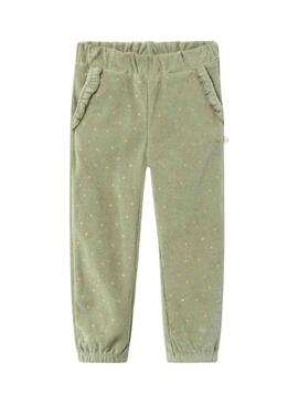 Pantalon Name It Nelly Vert pour Fille