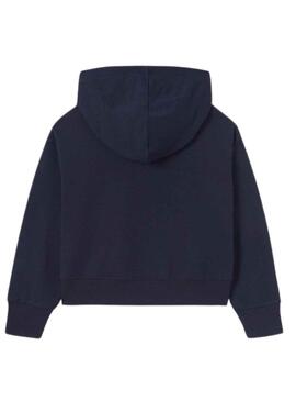 Sweat Mayoral Capuche Bleu Marine pour Fille