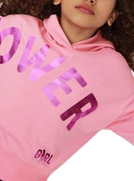 Sweat Mayoral Capuche Rose pour Fille