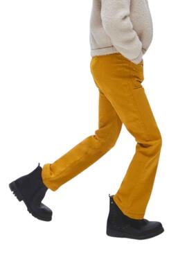 Pantalon Mayoral Tacuelas Poches Jaune Fille