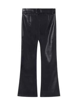 Pantalon Mayoral Grand Similicuir Noire pour Fille