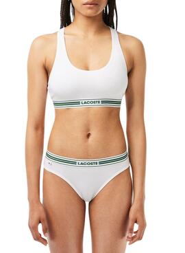 Brassière Lacoste Héritage Blanc pour Femme