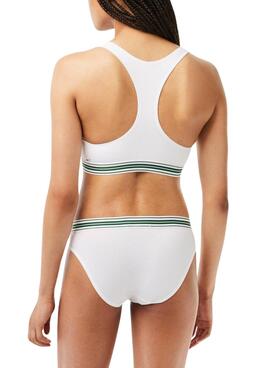 Brassière Lacoste Héritage Blanc pour Femme