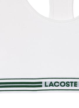 Brassière Lacoste Héritage Blanc pour Femme
