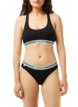 Brassière Lacoste Heritage Noire pour Femme