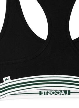 Brassière Lacoste Heritage Noire pour Femme