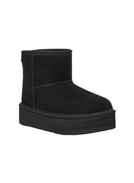 Bootss UGG Classic Mini Platform Noire pour Fille