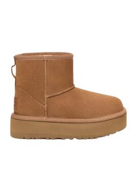 Bootss UGG Classic Mini Platform Brun pour Fille