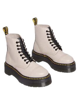 Bootss Dr Martens Sinclair Vintage Beige pour Femme
