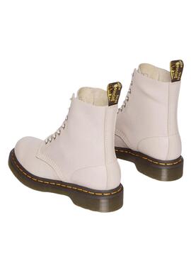 Bootss Dr Martens 1460 Pascal Vintage Beige Femme