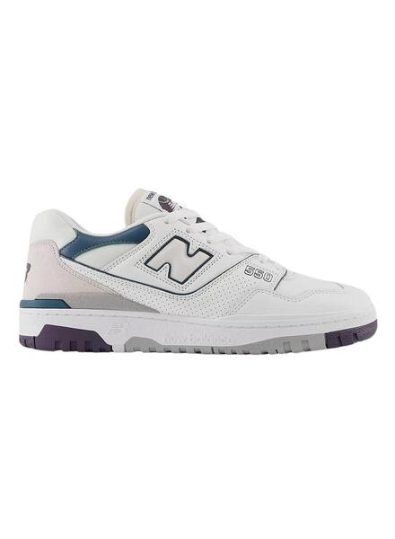 Baskets New Balance BB550 Blanc Vert Femme