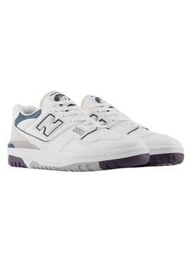 Baskets New Balance BB550 Blanc Vert Femme